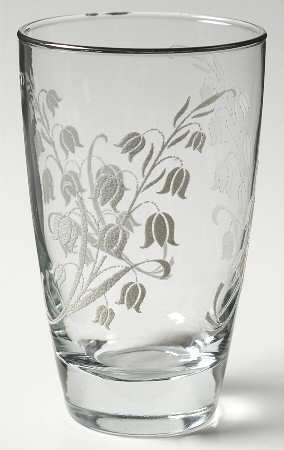 Lily of the Valley 12 Oz Flat Tumbler by Libbey Glass Company
