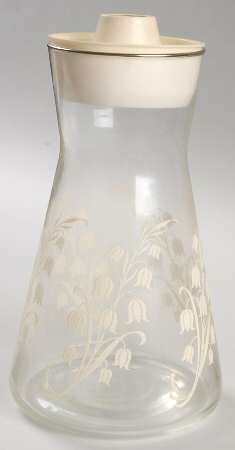 Lily of the Valley Carafe & Plastic Stopper