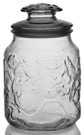 Orchard Fruit Clear Medium Canister & Lid