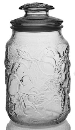 Orchard Fruit Clear Large Canister & Lid