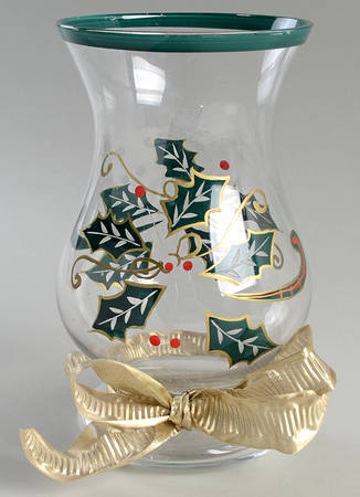 Holiday Spirit 1 Piece Open Hurricane/Vase