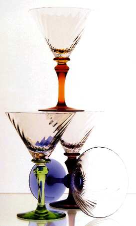 Salome Amber Martini Glass