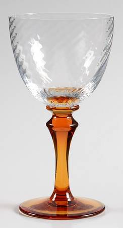 Salome Amber Wine Glass
