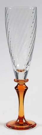 Salome Amber Fluted Champagne