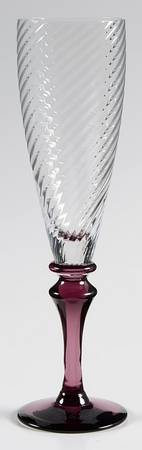 Salome Amethyst Fluted Champagne