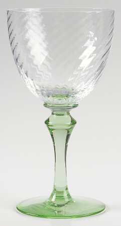 Salome Tourmaline Green Wine Glass