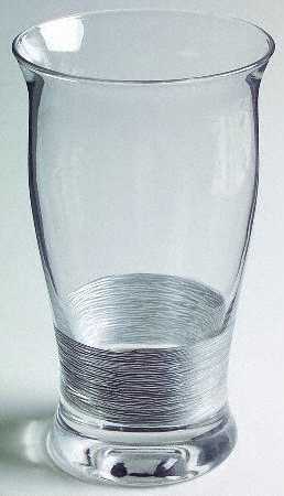 Precious Metal Platinum Highball Glass
