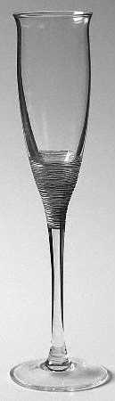 Precious Metal Platinum Fluted Champagne
