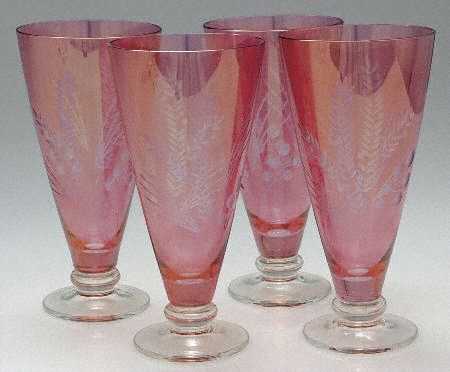 Etchings Cranberry All Purpose Iced Tea - Set of 4