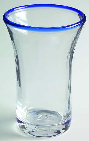 Brook Garden Blue 14 Oz Flat Tumbler