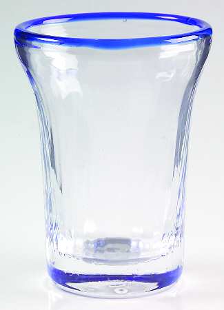 Brook Garden Blue Flat Juice Glass