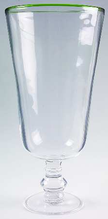 Brook Garden Green 1 Piece Open Hurricane/Vase