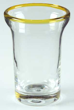 Brook Garden Yellow Flat Juice Glass