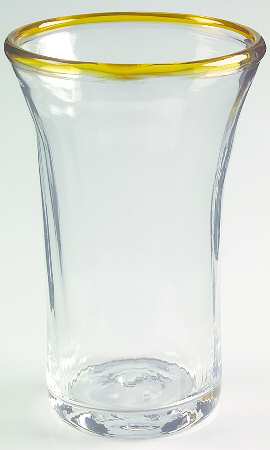 Brook Garden Yellow 14 Oz Flat Tumbler