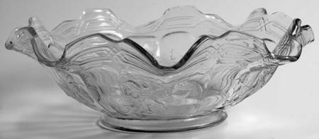 Panelled Oak 8" Ruffled Bowl