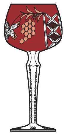 LA15 (3 Cut Foot) Ruby Water Goblet