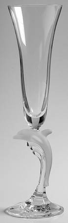Crystal Dolphin Fluted Champagne