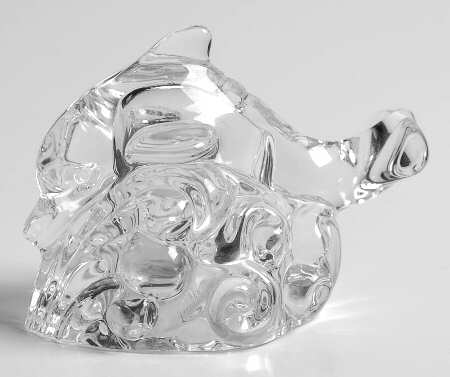 Crystal Dolphin Stoppered Pepper Shaker