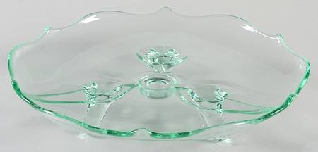 Petal Green 8" 3-Toed Plate
