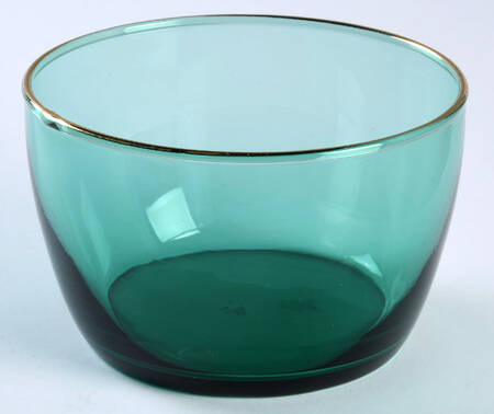 Teardrop Juniper (Gold Trim) Small Fruit Dessert Bowl