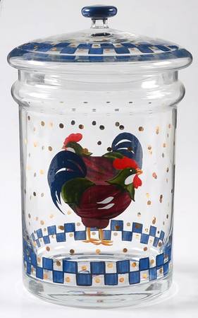 Morning Sunshine Rooster Small Canister & Lid