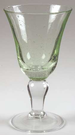 Duet Green Water Goblet