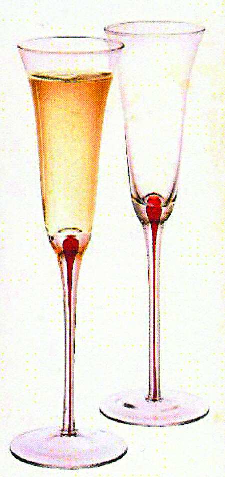 Red Threads by Libbey Glass Company