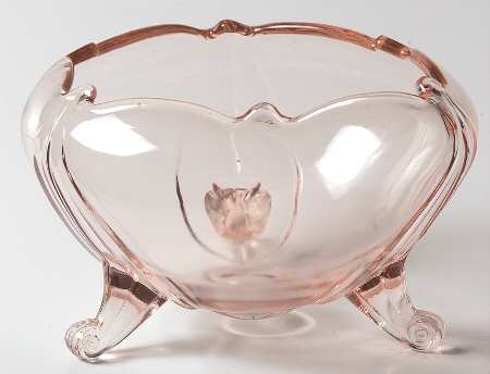 Petal Pink 4" 3-Toed Rose Bowl
