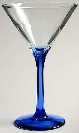 Domaine Blue Martini Glass