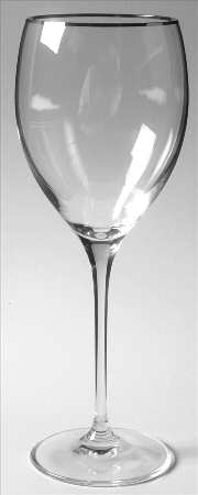 Timeless Platinum Water Goblet by Lenox