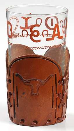 LRS63 10 Oz Tumbler with Leather Holder