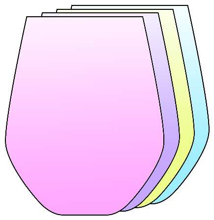 Tuscany Primavera Pink Flat White Wine Tumbler