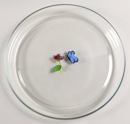 Butterflies and Blossoms Cake Plate No Dome