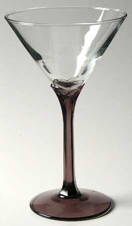 Domaine Purple Martini Glass