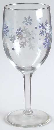 Clearly Winter Water Goblet