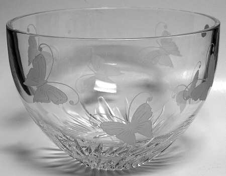 Butterfly (Giftware) 9" Round Bowl