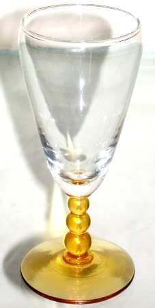 Knob Hill Amber Juice Glass
