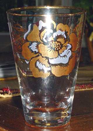 Golden Rose Flat Tumbler