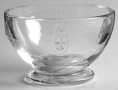 Fleur de Lys Footed Fruit/Sherbet Bowl