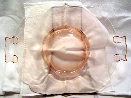 Truman Pink Handled Cake Plate