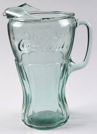 Coca Cola (Green, Clear and Amethyst) Pitcher