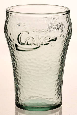 Coca Cola (Green, Clear and Amethyst) 6 Oz Flat Tumbler