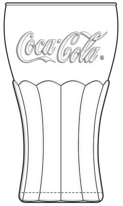 Coca Cola (Green, Clear and Amethyst) 16 Oz Flat Tumbler