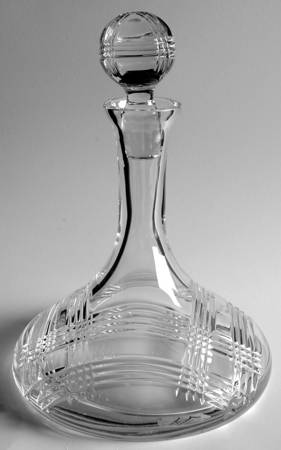 Glen Plaid Ships Decanter & Stopper