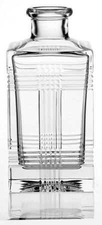 Glen Plaid Square Decanter No Stopper