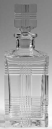 Glen Plaid Square Decanter with Stopper