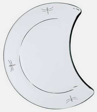 Dragonfly Crescent Salad Plate