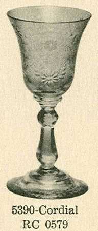 Cut 0579 (Line #5300) Cordial Glass