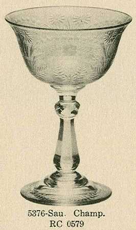 Cut 0579 (Line #5300) Champagne/Tall Sherbet