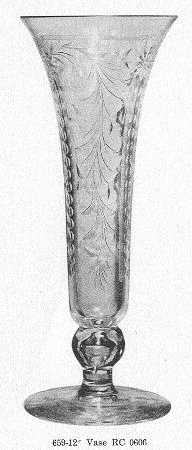 Cut 0606 12" Footed Vase